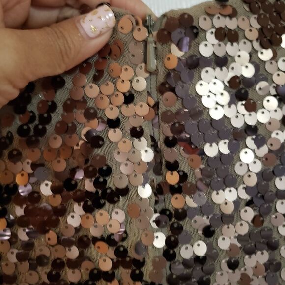 French C Sequin Crewneck Dress 4 - Picture 7 of 10